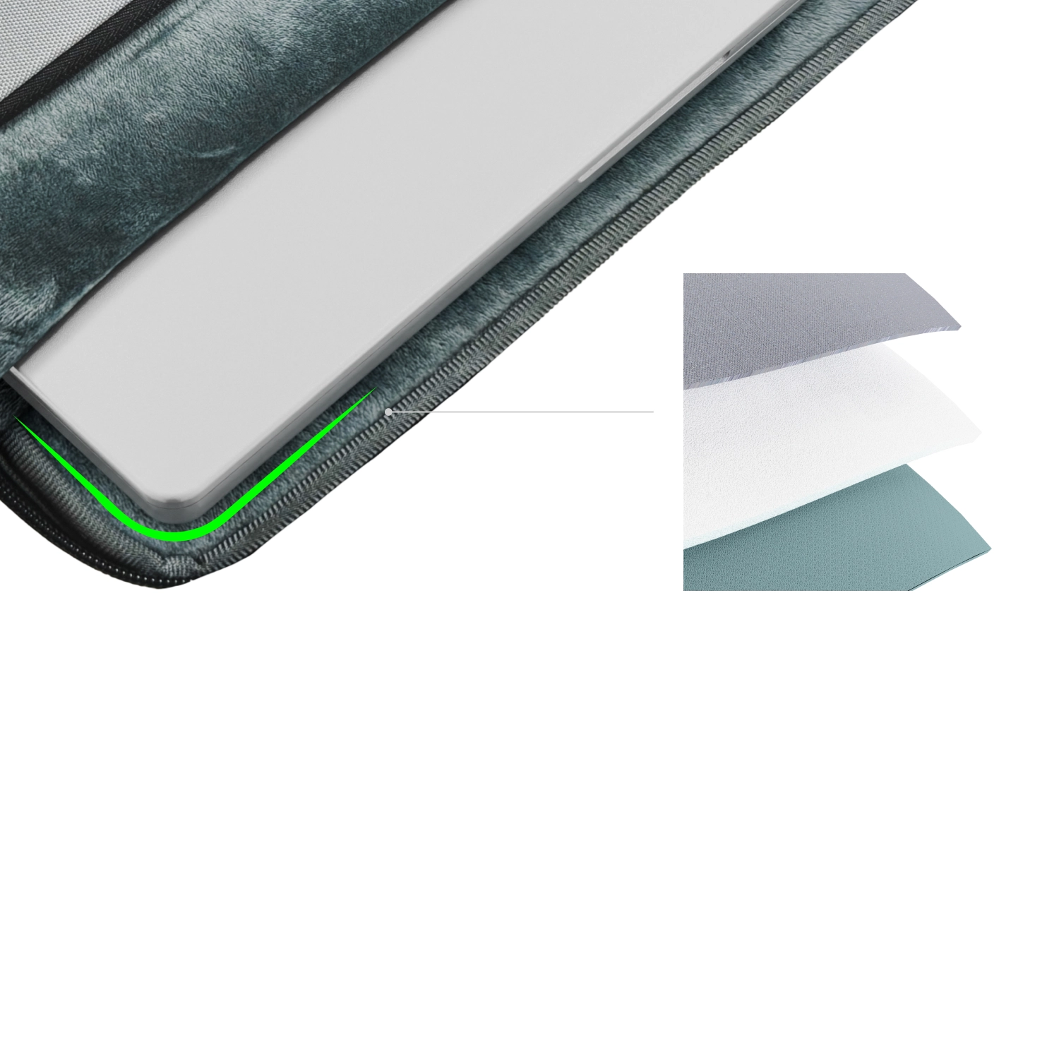 Etui na laptop QUALO GSM187143 13,3" Szary