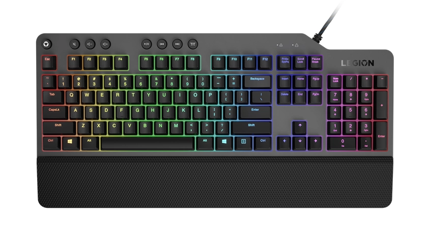 Klawiatura membranowa Lenovo Legion K500 RGB Czarny