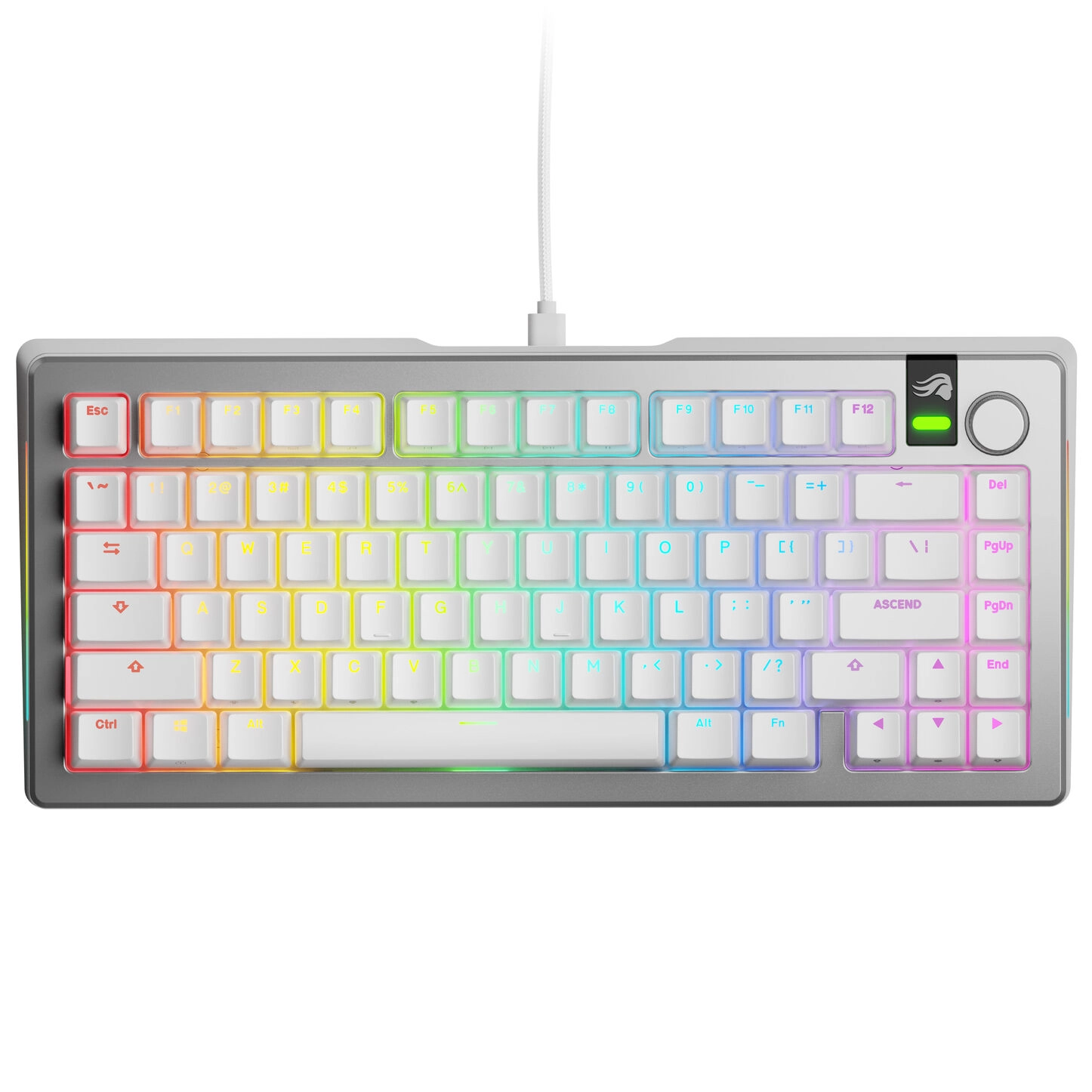 Klawiatura mechaniczna Glorious GMMK 3 Pro 75% Srebrny