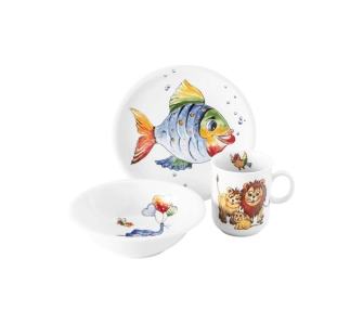 Zestaw śniadaniowy Seltmann Compact  Colorful Wildlife 3 elementy