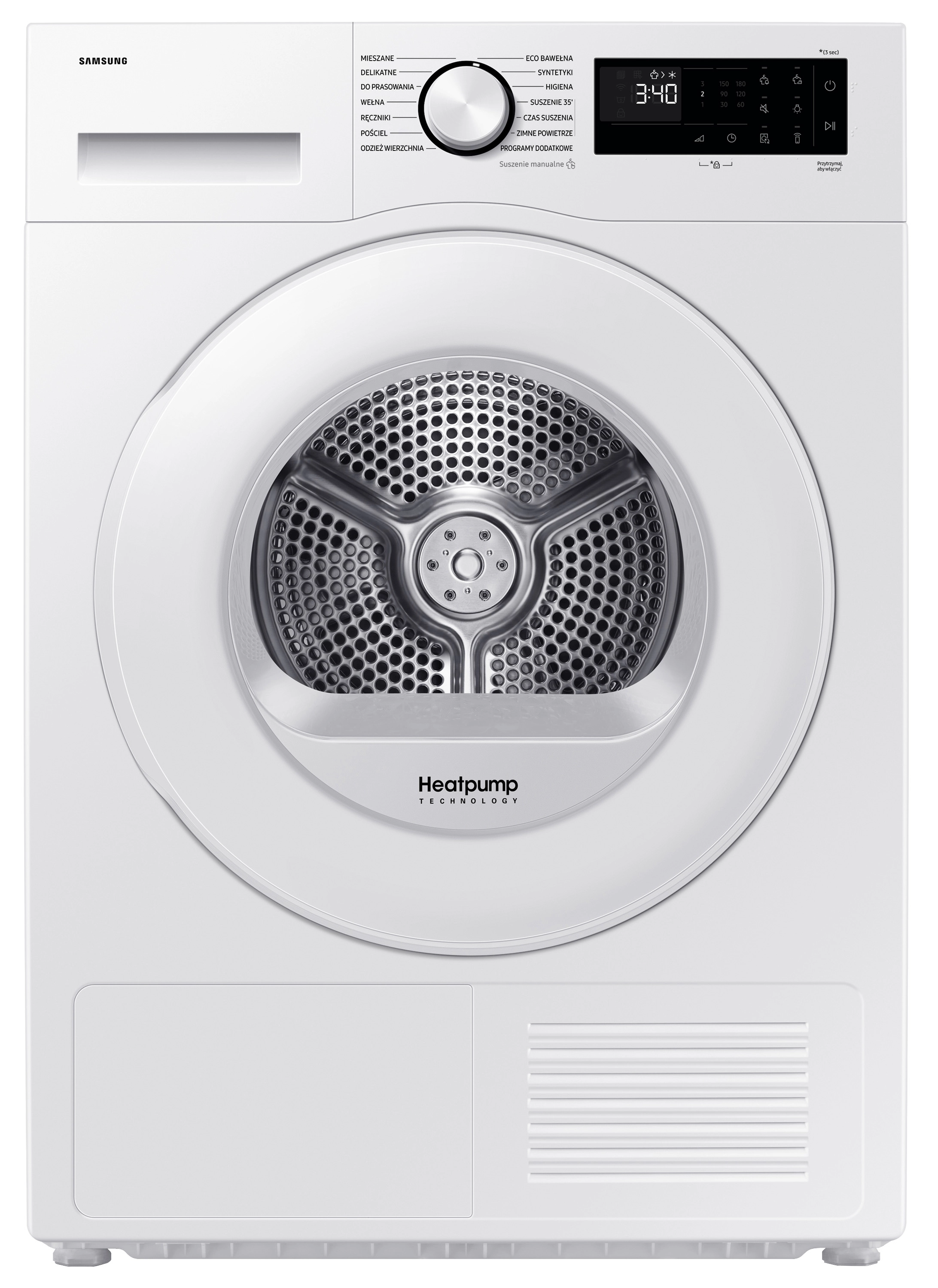 Suszarka Samsung DV90DG52A0TEEO Funkcje AI 60cm 9kg Zdalne sterowanie