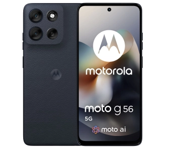 Smartfon Motorola moto g56 5G 8/256GB Funkcje AI  6,72" 120Hz 50Mpix Black Oyster