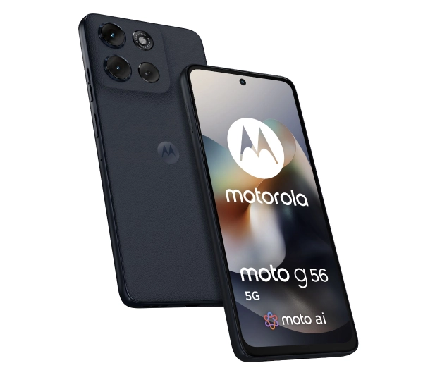 Motorola moto g56 5G 8/256GB Funkcje AI  6,72" 120Hz 50Mpix Black Oyster - ⚡ BESTSELLERY ⚡ - Kup na Raty - RRSO 0%