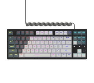 Lorgar Azar 514 TKL RGB Biało-czarny - Kup na Raty - RRSO 0%