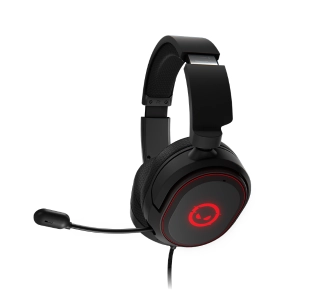 Słuchawki przewodowe z mikrofonem Lorgar Kaya 460 RGB Nauszne czarny