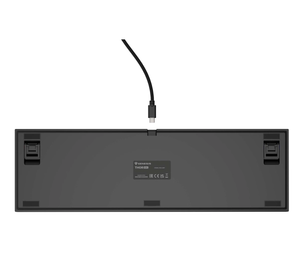 Genesis Thor 404 US RGB Outemu Peach Silent Czarny