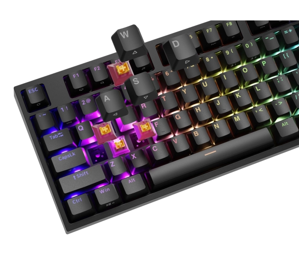 Genesis Thor 404 US RGB Outemu Peach Silent Czarny