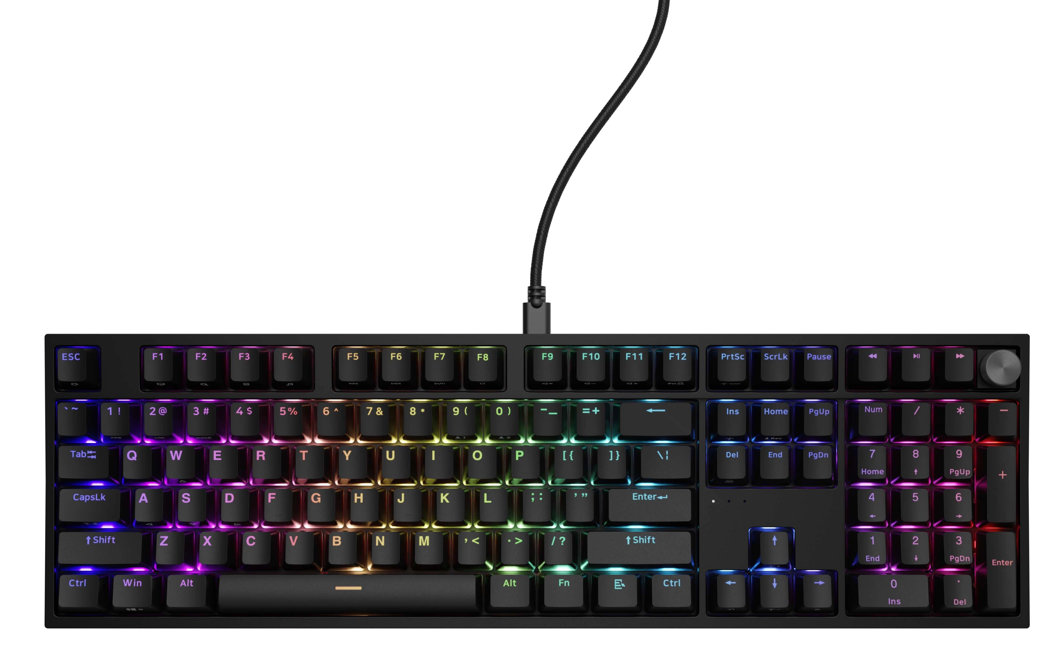 Klawiatura mechaniczna Genesis Thor 404 US RGB Outemu Peach Silent Czarny