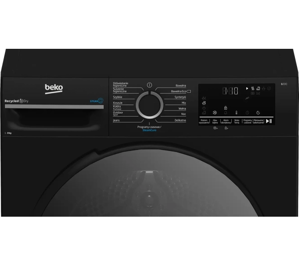 Beko pralka b300 BM3WFT48415PBDC EnergySpin 8kg 1400obr/min + suszarka b300 BM3T48249PBDC 52,1cm 8kg - TRZECI -55%, ALBO 5-TY ZA 1ZŁ - Kup na Raty - RRSO 0%
