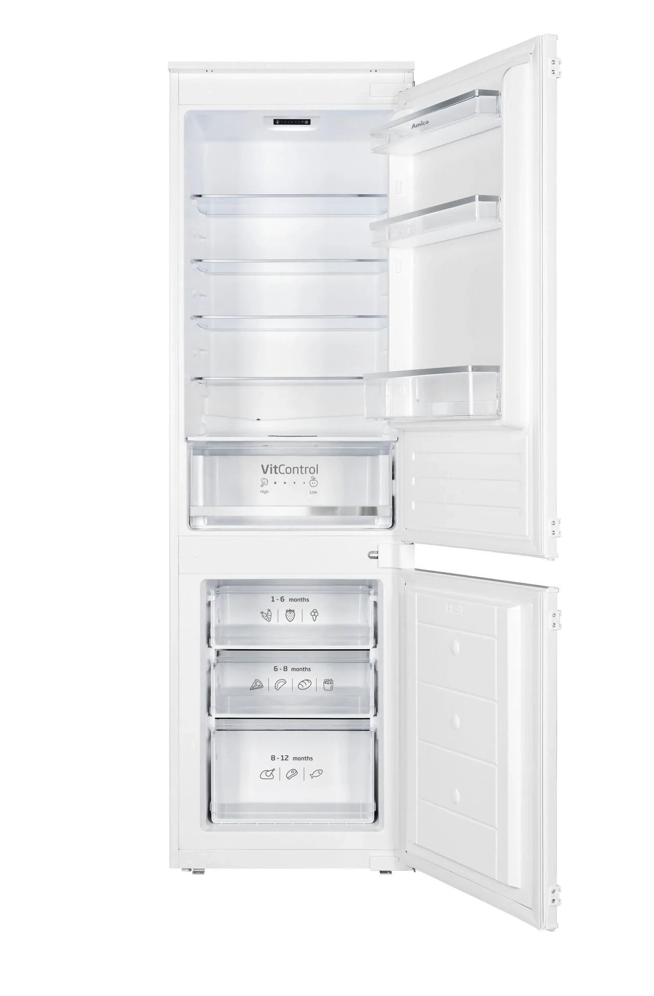 Lodówka Amica BK3265.4Ui(E) 176,9cm Szuflada z kontrolą wilgotności