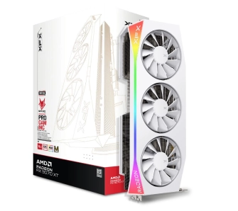 Karta graficzna XFX Mercury Radeon RX 9070 XT OC White Magnetic Air Edition RGB 16GB GDDR6 256bit FSR
