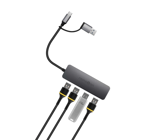 Reinston EHUB08 4w1 Pasywny Szary