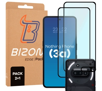 Zestaw ochronny Bizon 2x Szkło + szybka na aparat Edge 2 Pack do Nothing Phone 3a