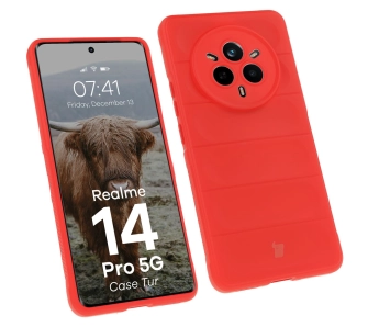 Etui Bizon Tur do Realme 14 Pro 5G Czerwony