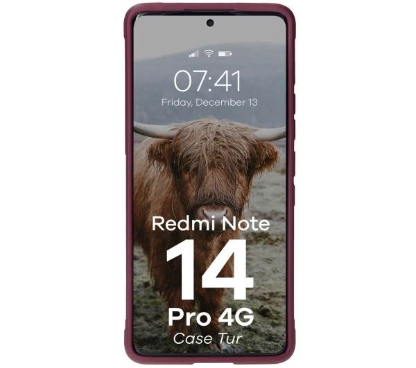 Bizon Tur do Xiaomi Redmi Note 14 Pro 4G Burgundowy