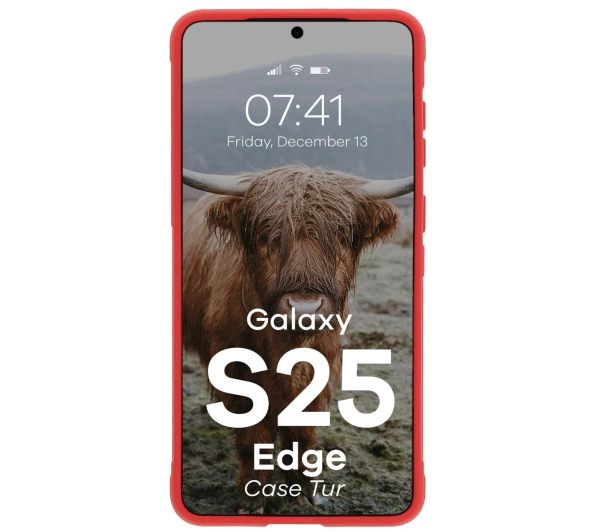 Bizon Tur do Galaxy S25 Edge Czerwony