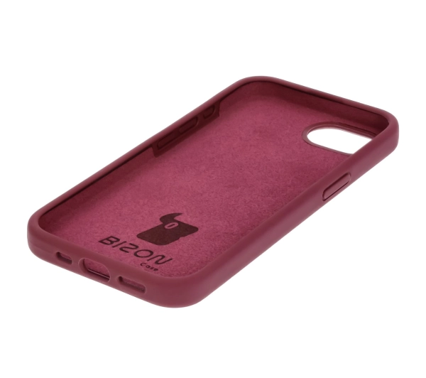 Bizon Silikonowe Soft do iPhone 16e Śliwkowy