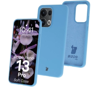 Bizon Silikonowe Soft do Oppo Reno13 Pro Niebieski