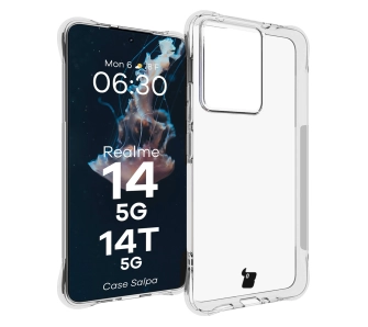 Etui Bizon Salpa do Realme 14 5G/14T 5G Przezroczysty