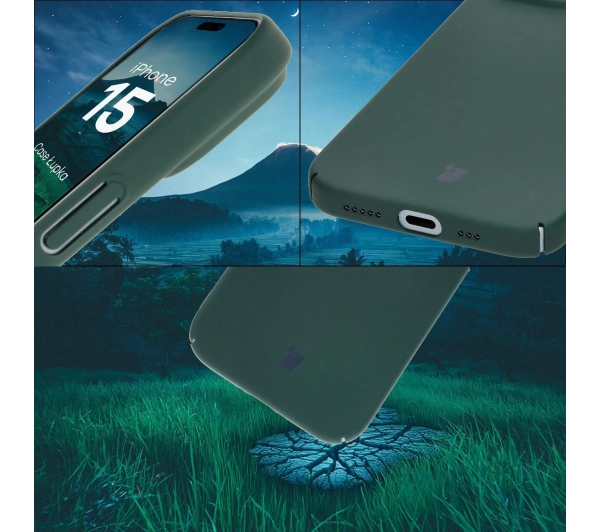 Bizon Łupka do iPhone 15 Zielony