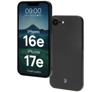 Etui Bizon Łupka do iPhone 16e/17e Czarny