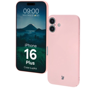 Etui Bizon Łupka do iPhone 16 Plus Różowy