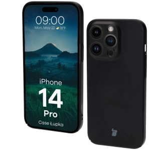 Etui Bizon Łupka do iPhone 14 Pro Czarny