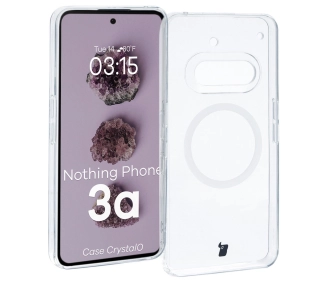 Bizon CrystalO z MagSafe do Nothing Phone 3a Przezroczysty