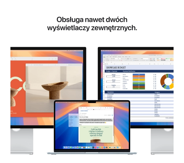 Apple MacBook Air 2025 15,3" M4 16GB RAM 256GB Dysk macOS Błękitny 70W Funkcje AI - Kup na Raty - RRSO 0%