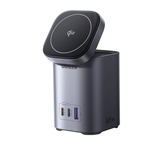 Ładowarka sieciowa UGREEN 2w1 X555 USB + 2x USB-C 65W, GaN Czarny