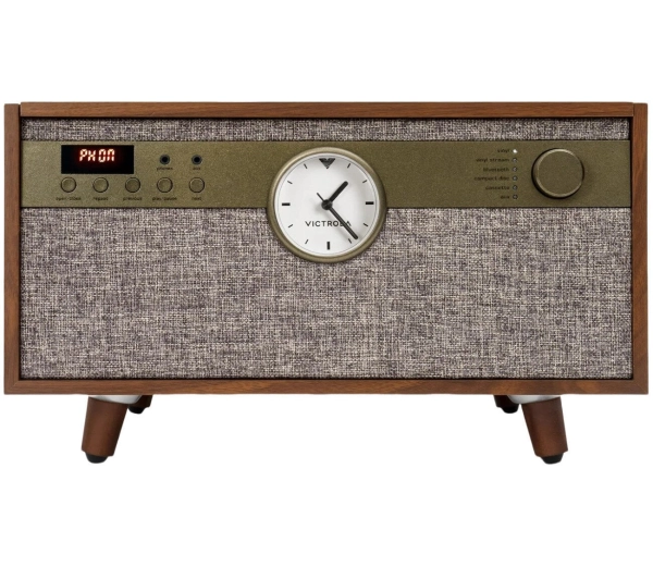Victrola Century Signature+ 6-in-1 VTA-835SB-WLN-INT  Manualny Napęd paskowy Bluetooth CD Kaseta Orzech - Kup na Raty - RRSO 0%