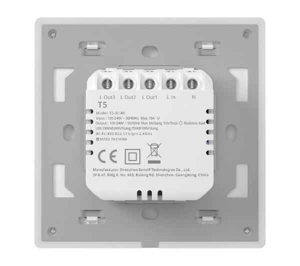 Sonoff TX T5 4C 4-kanałowy