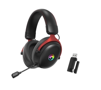 Słuchawki bezprzewodowe z mikrofonem Marvo Tactic X Pro Nauszne Czarny