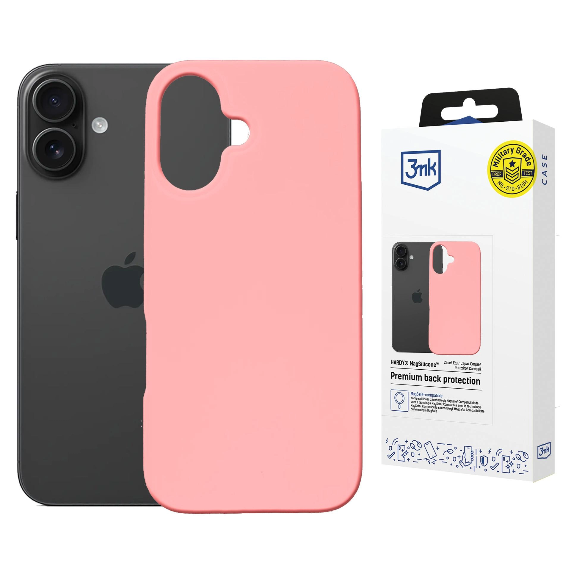 Etui 3mk Hardy MagSilicone Pink do iPhone 16 Plus Różowy