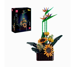 Mould King Klocki Konstrukcyjne Bukiet Kwiatów Słonecznik 4w1 (10024S)