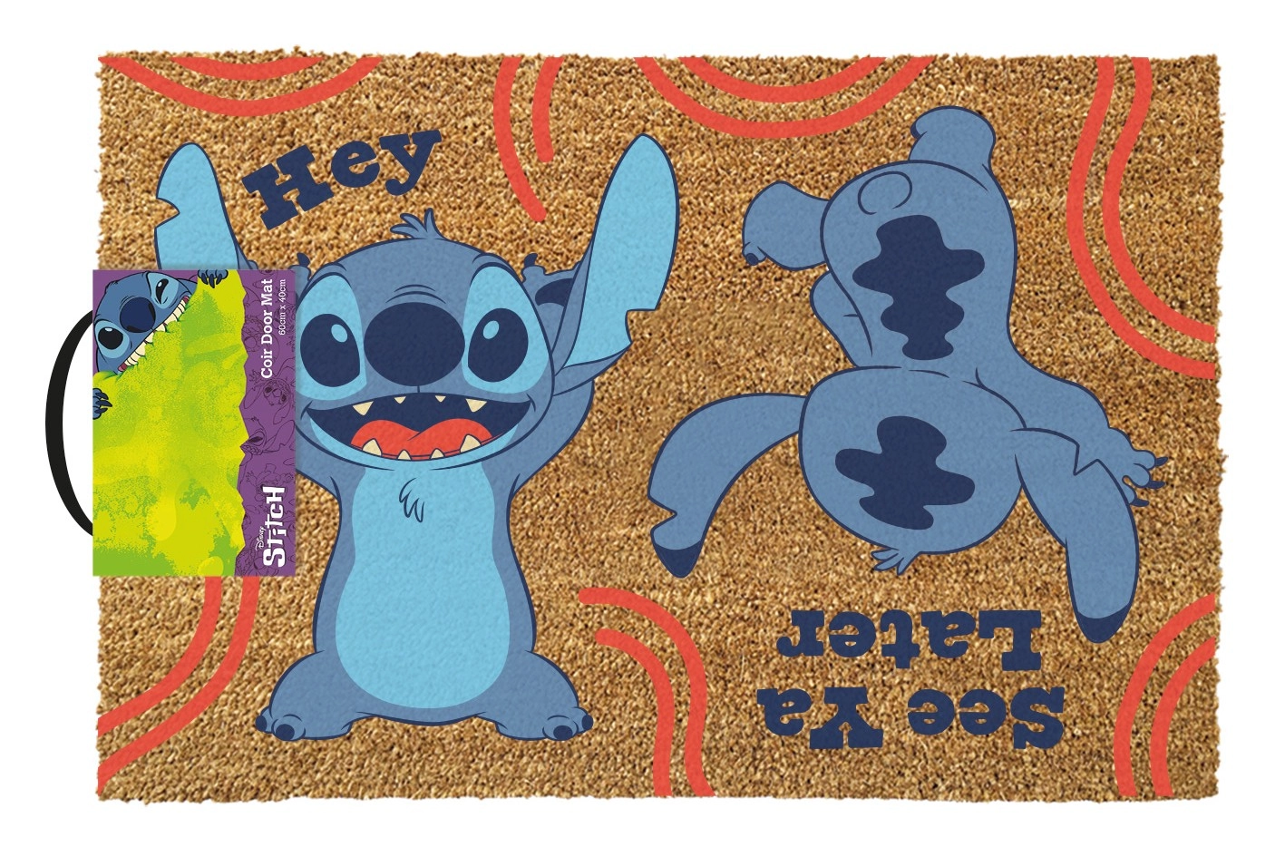 Wycieraczka Pyramid Coir Doormat Lilo And Stitch Hey/See Ya Later