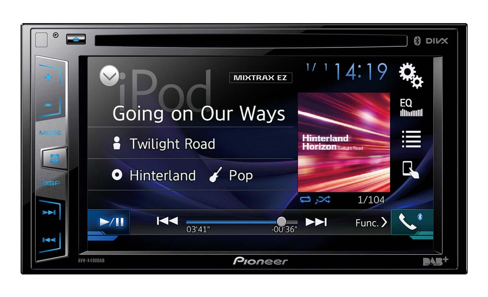 Radioodtwarzacz samochodowy Pioneer AVH-X490DAB