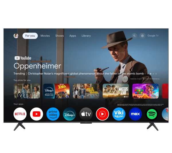 TCL 50C6K 50" QD-Mini LED 4K 144Hz Google TV Dolby Vision IQ Dolby Atmos HDMI 2.1 DVB-T2 - Kup na Raty - RRSO 0%