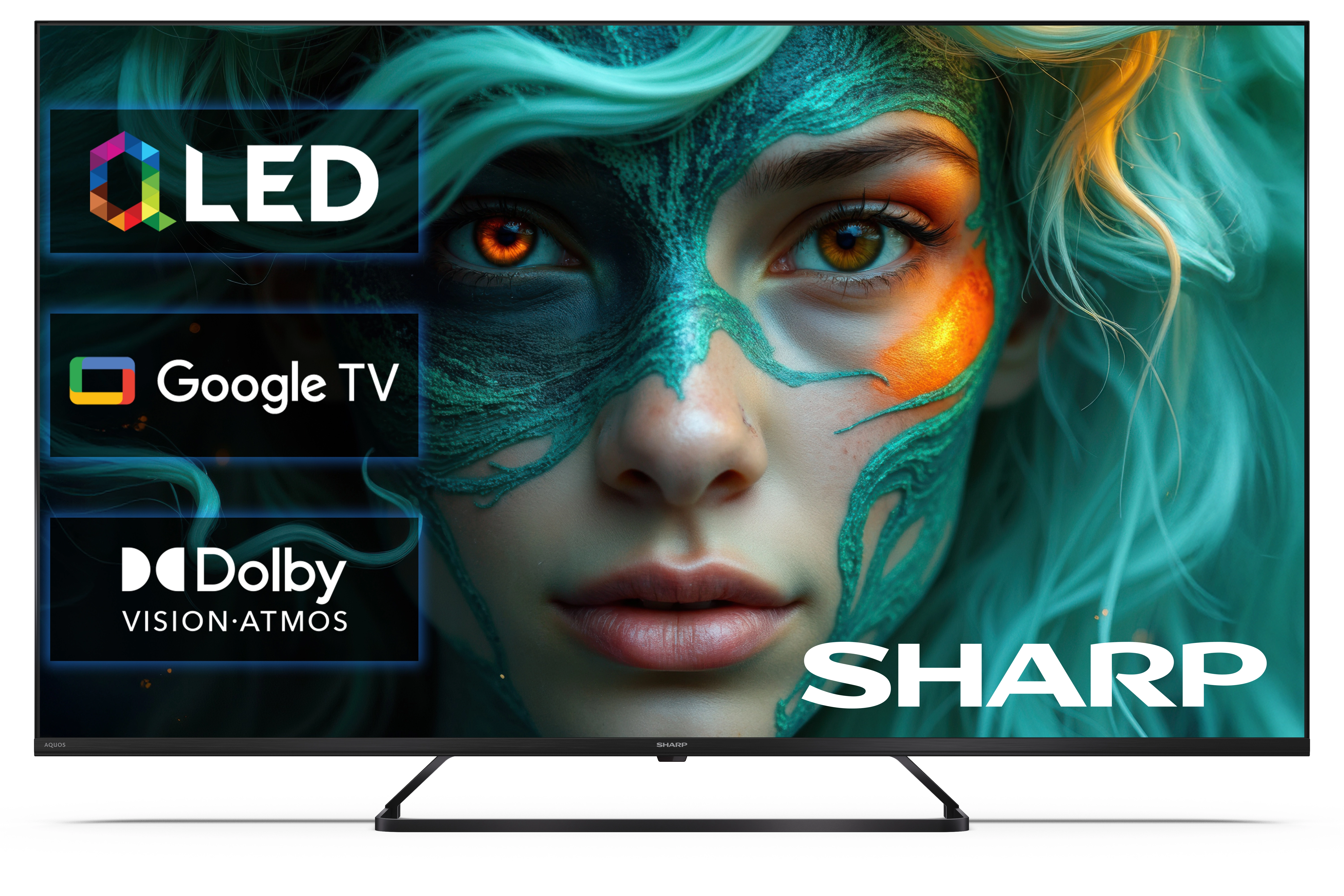 Telewizor Sharp 55HP6765E 55" QLED 4K Google TV Dolby Vision Dolby Atmos HDMI 2.1 DVB-T2
