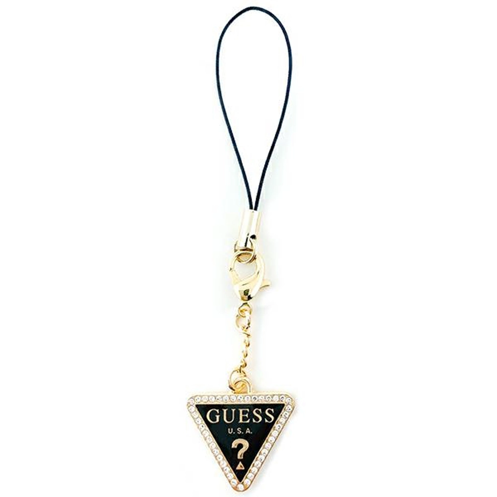 Zawieszka do telefonu Guess Triangle Diamond Charm with Rhinestones Złoty