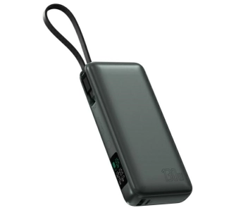 Powerbank 4smarts Enterprise 20000mAh 100W Wbudowany kabel USB-C Szary
