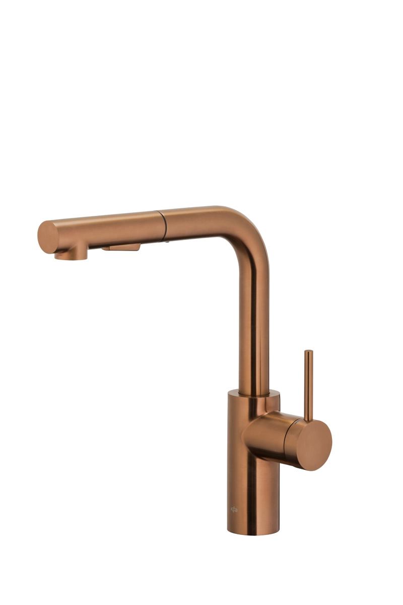 Bateria KFA Armatura Duero basic 6623-110-34 Miedź szczotkowana Stal szlachetna