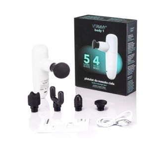 Pistolet do masażu Vitammy Body 1 5 nakładek 5h