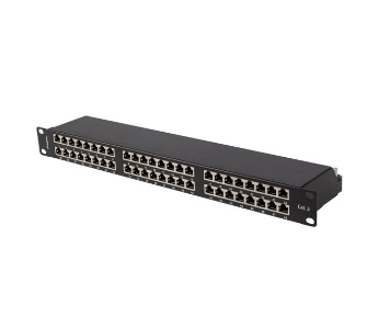 Patch panel Lanberg PPS5-1048-B 48 PORT 1U 19" KAT.5E FTP Czarny