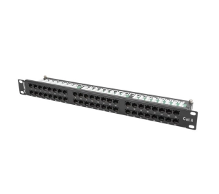Lanberg PPU6-1048-B 48 PORT 1U 19" KAT.6 UTP Czarny