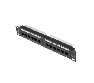 Lanberg PPU5-9012-B 12 PORT 1U 10" KAT.5E UTP Czarny