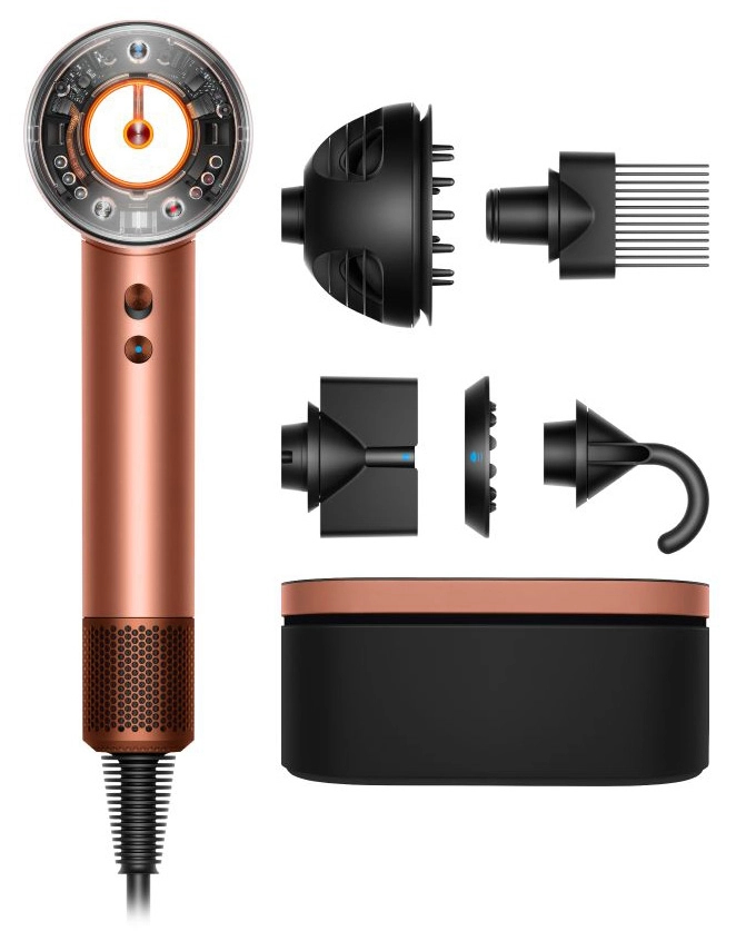 Suszarka do włosów Dyson Supersonic Nural Curly+Coily 143709-01 Jonizacja Dyfuzor Zimny nawiew 1600W 3 prędkości 4 temperatury