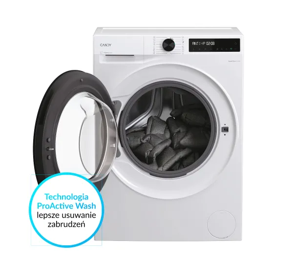 Candy ProWash 500 BR 411BL9-S Funkcje AI 11kg 1400obr/min Zdalne starowanie - TRZECI -55%, ALBO 5-TY ZA 1ZŁ - Kup na Raty - RRSO 0%