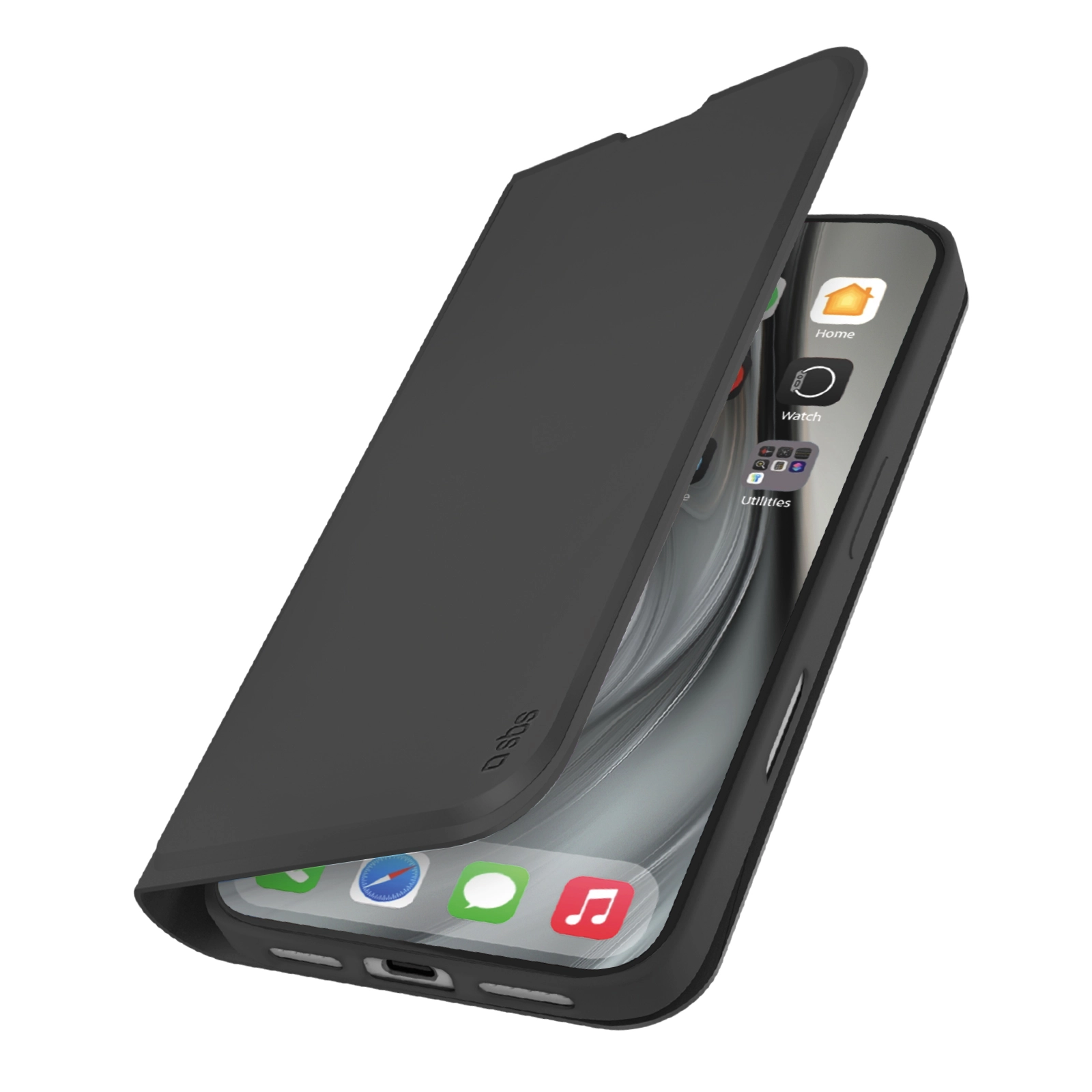 Etui SBS Wallet Smooth do iPhone 17 Pro Max Czarny