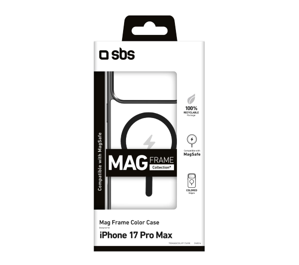 SBS Mag Frame do iPhone 17 Pro Max Czarny